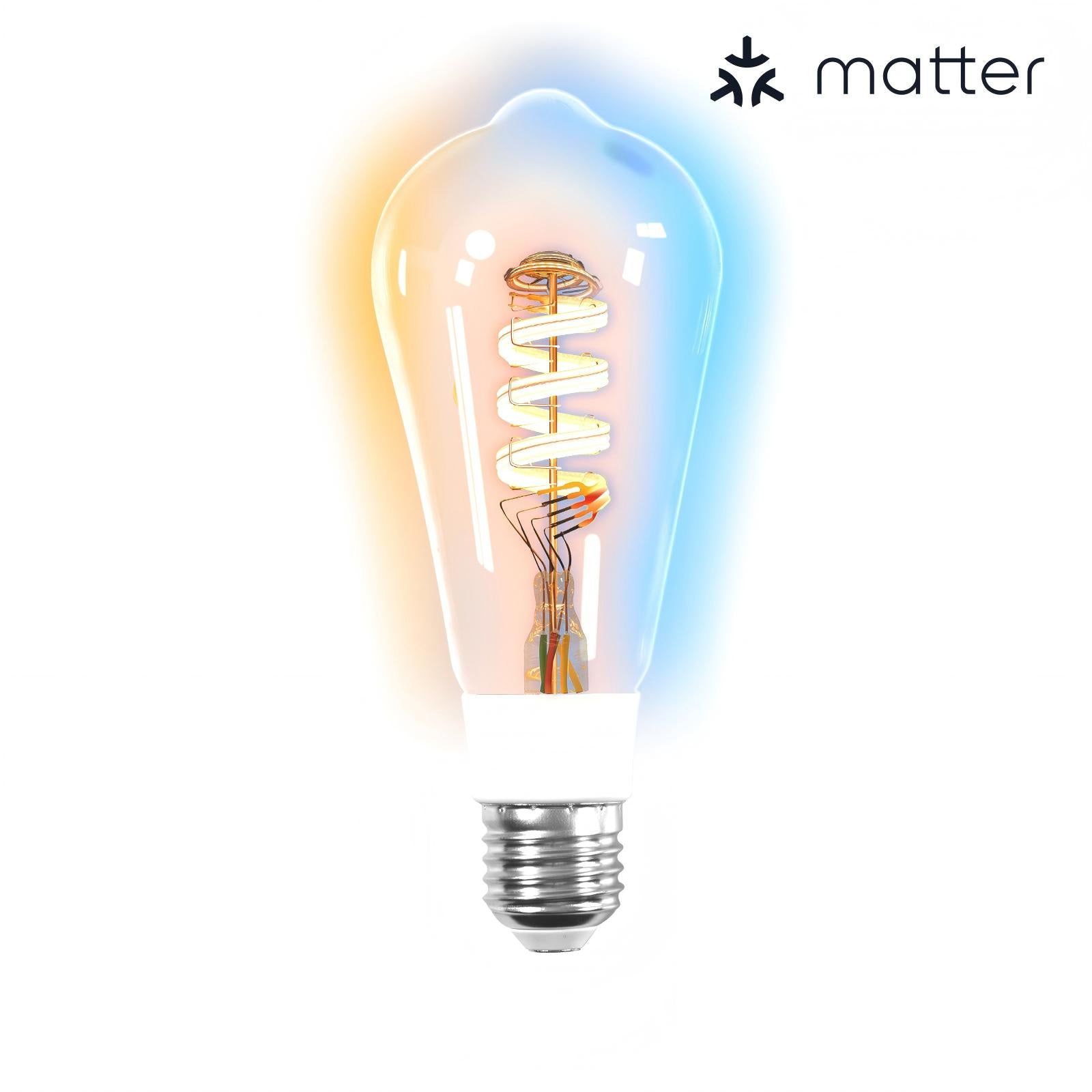 MOES Matter WiFi E27 Smart Edison LED Bulb