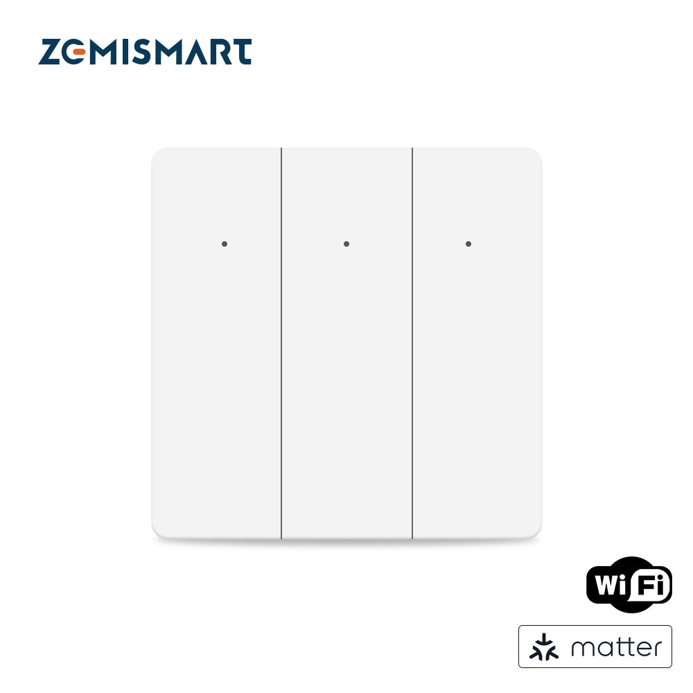 Zemismart ZM106 Matter over WiFi EU Smart Push Button Switch