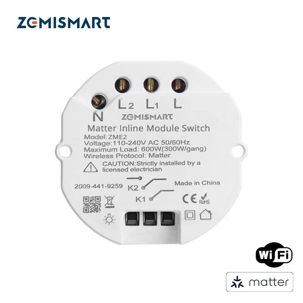 Zemismart ZME2 Matter over WiFi DIY Smart Light Switch Module