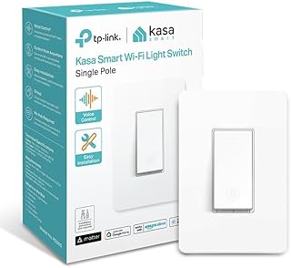 Kasa Matter Smart Light Switch: Voice Control w/Siri, Alexa & Google Assistant | UL Certified | Time