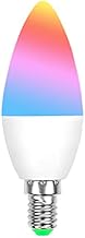 Matter E14 Smart RGBCW Candle Bulb Works with Apple Homekit& Alexa & Google Home, App and Voice Cont
