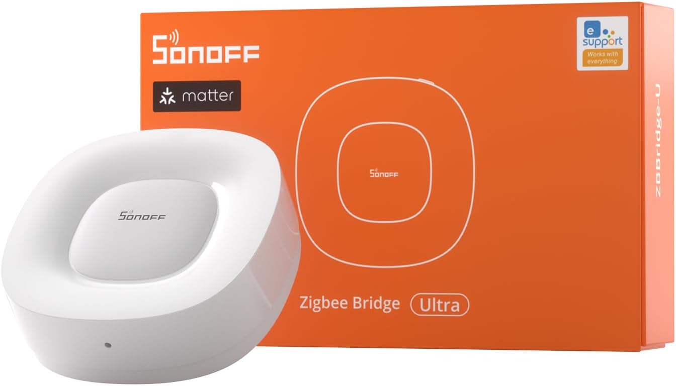 SONOFF Zigbee Bridge Ultra - Matter Compatible Smart Hub for IoT, 256 Device Capacity, 1.5GHz Dual-C