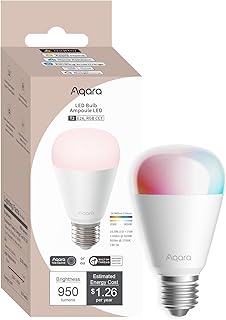 Thread/Zigbee Smart LED Light Bulb T2 E26, Tunable White (2000K-9000K), RGB Color Changing Light Bul