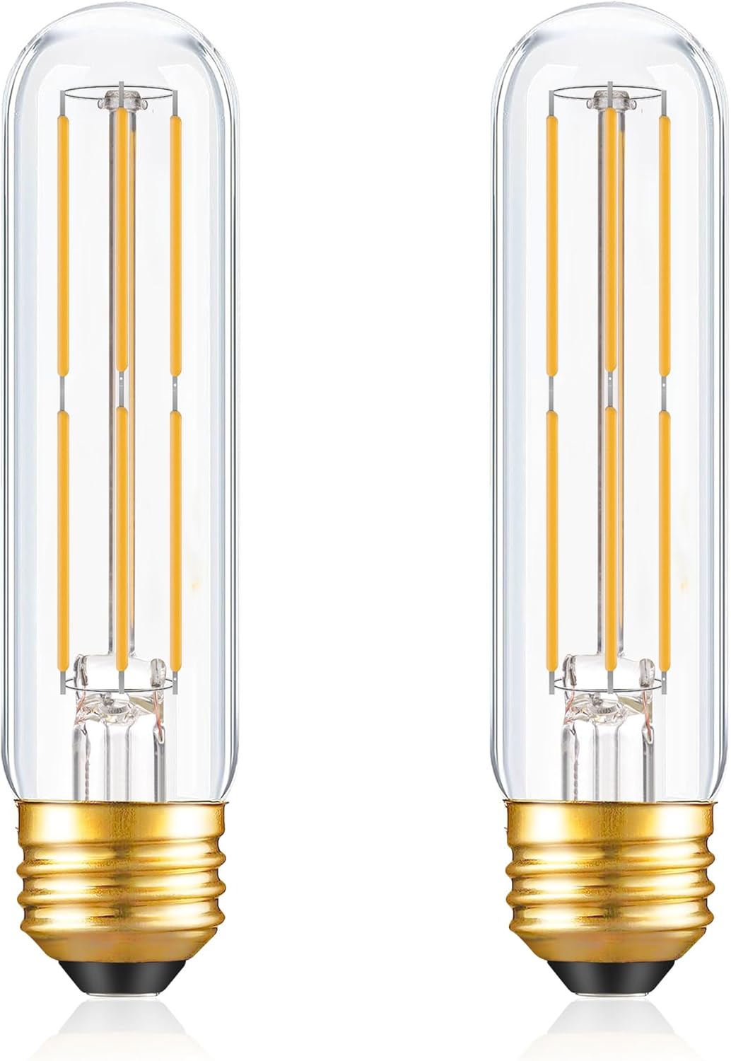 Dimmable E26 T10 LED Bulb Tube Light Bulbs 6W(60W Equivalent),Tubular Light Bulb Type T Long Thin Sk