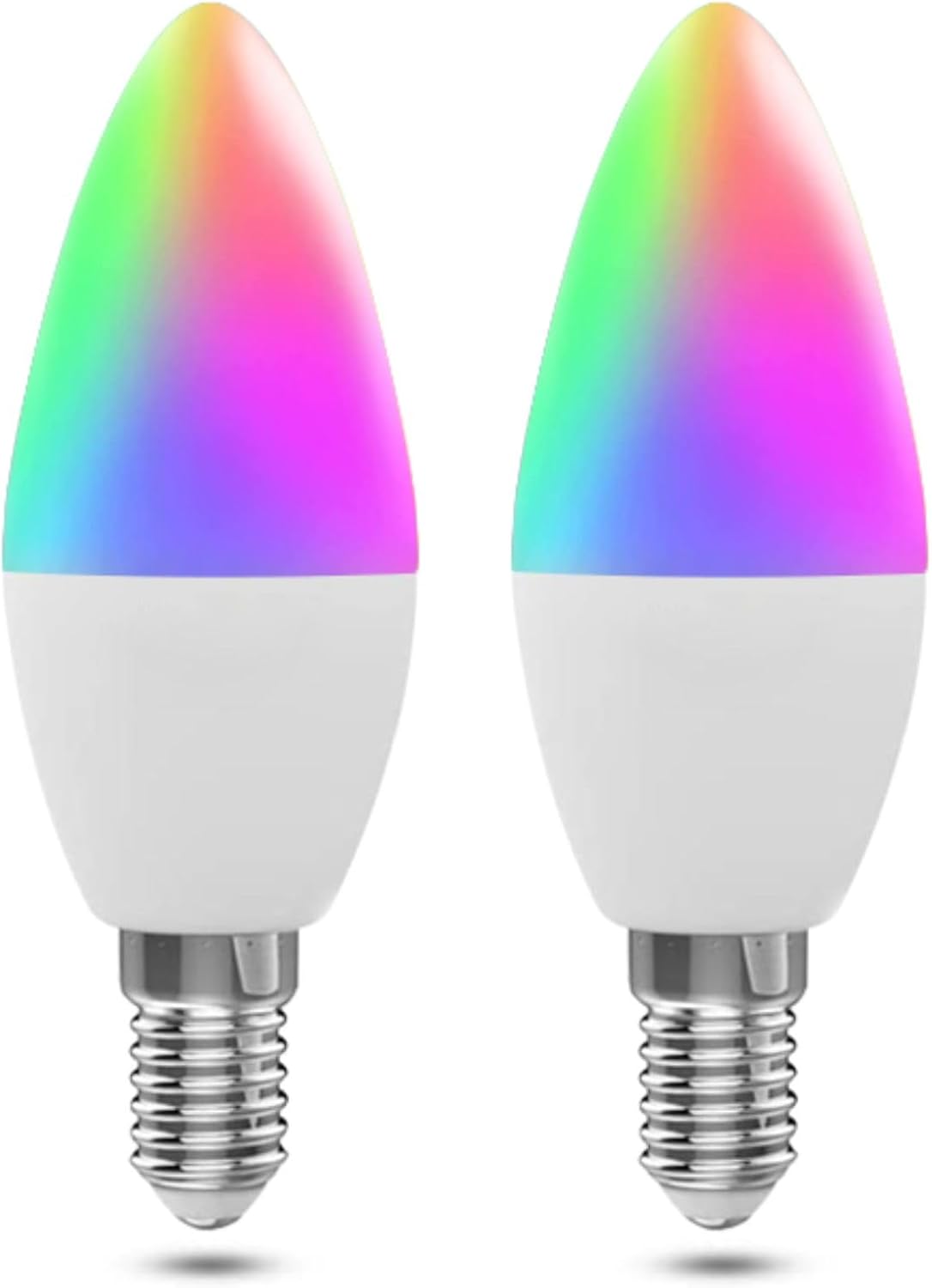 Candelabra Smart Light Bulbs 60W Equivalent, 450LM 5W E14 LED Bulb Compatible with Alexa/Google Home